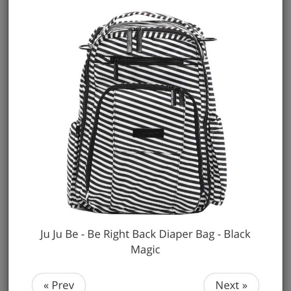 Jujube black magic be right back backpack diaper